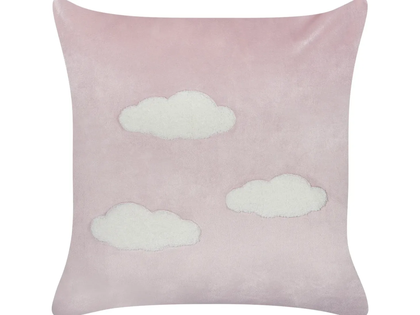 Sæt af 2 pyntepuder IPOMEA Velour 45 x 45 cm Lyserød