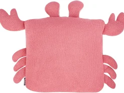 Sæt af 2 pyntepuder JARGALLI Bomuld 35 x 35 cm Lyserød Krabbe