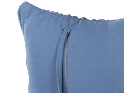 Sæt af 2 pyntepuder KARATAS Bomuld 45 x 45 cm Blå Geometrisk mønster