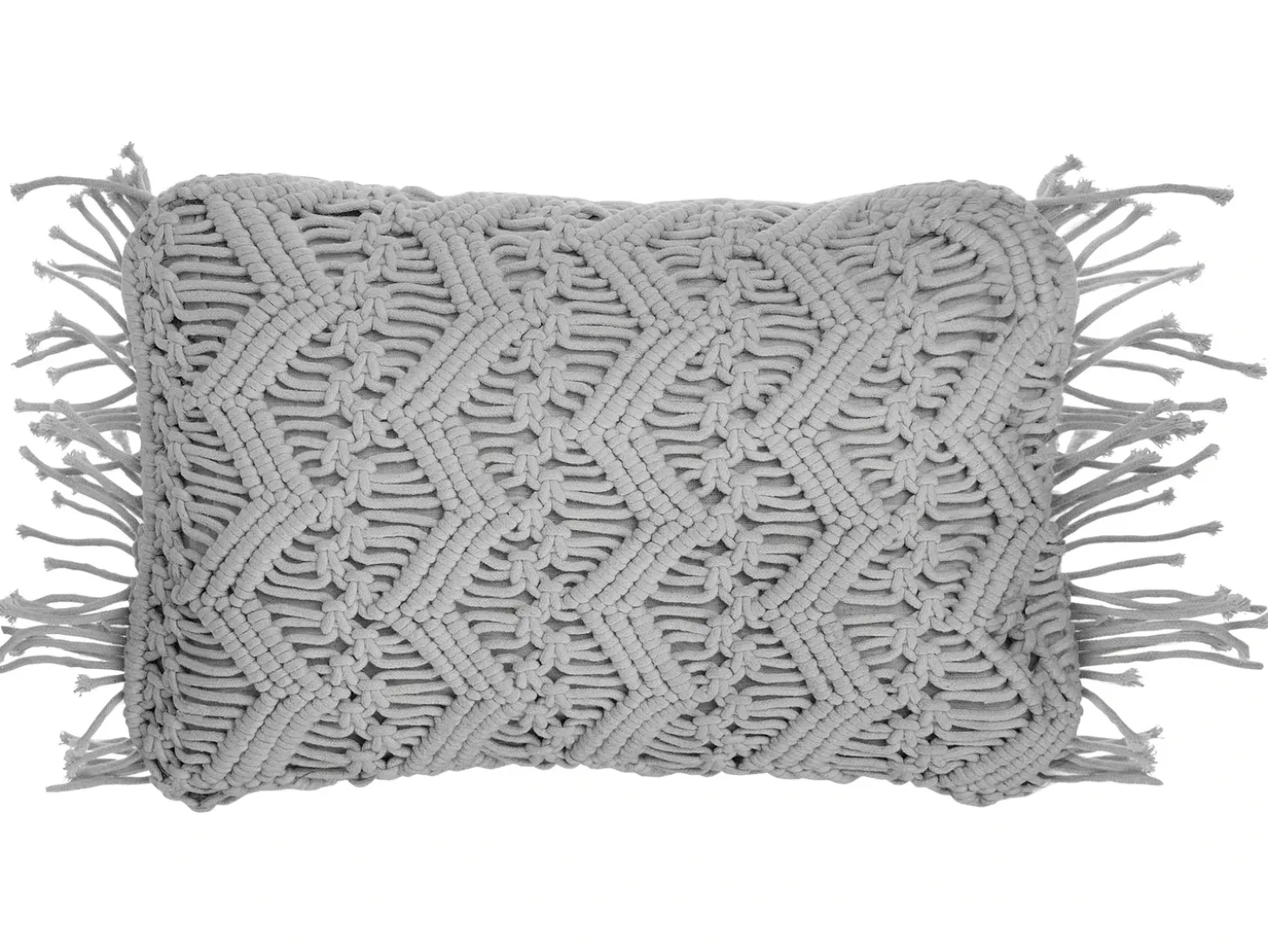 Sæt af 2 pyntepuder KIRIKKALE Bomuld 30 x 45 cm Grå Geometrisk mønster