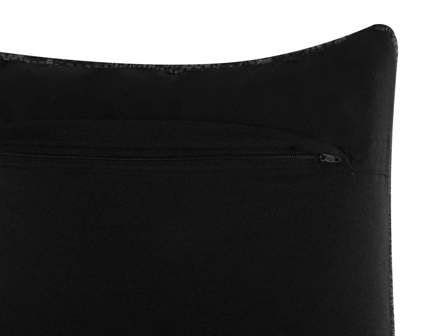 Sæt af 2 pyntepuder KONNI Bomuld 45 x 45 cm Grå Chevronmønster