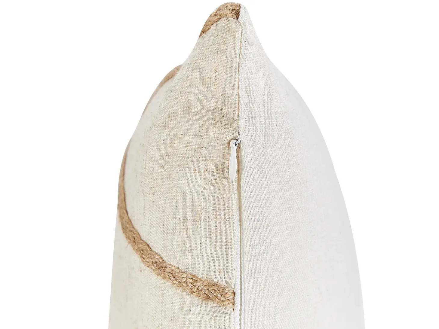 Sæt af 2 pyntepuder LICUALA 45 x 45 cm Beige Geometrisk mønster