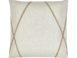 Sæt af 2 pyntepuder LICUALA 45 x 45 cm Beige Geometrisk mønster