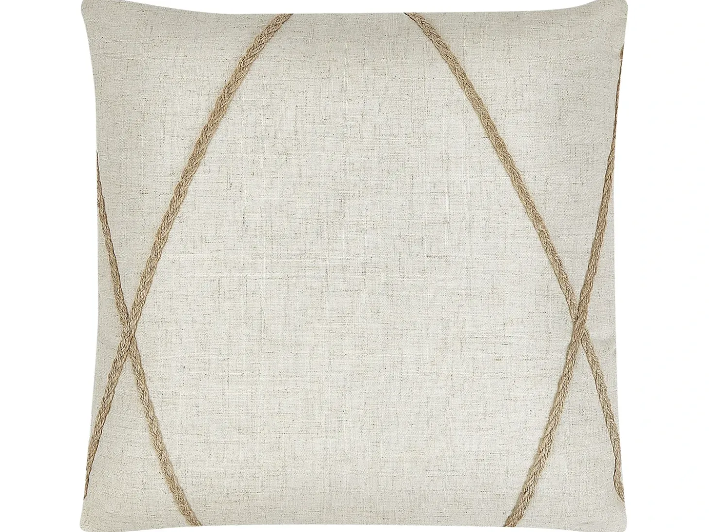Sæt af 2 pyntepuder LICUALA 45 x 45 cm Beige Geometrisk mønster