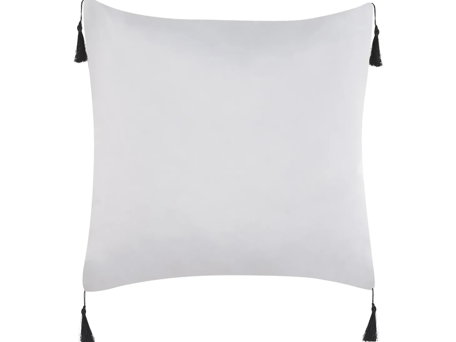 Sæt af 2 pyntepuder LIRIOPE 45 x 45 cm Sort/hvid Geometrisk mønster