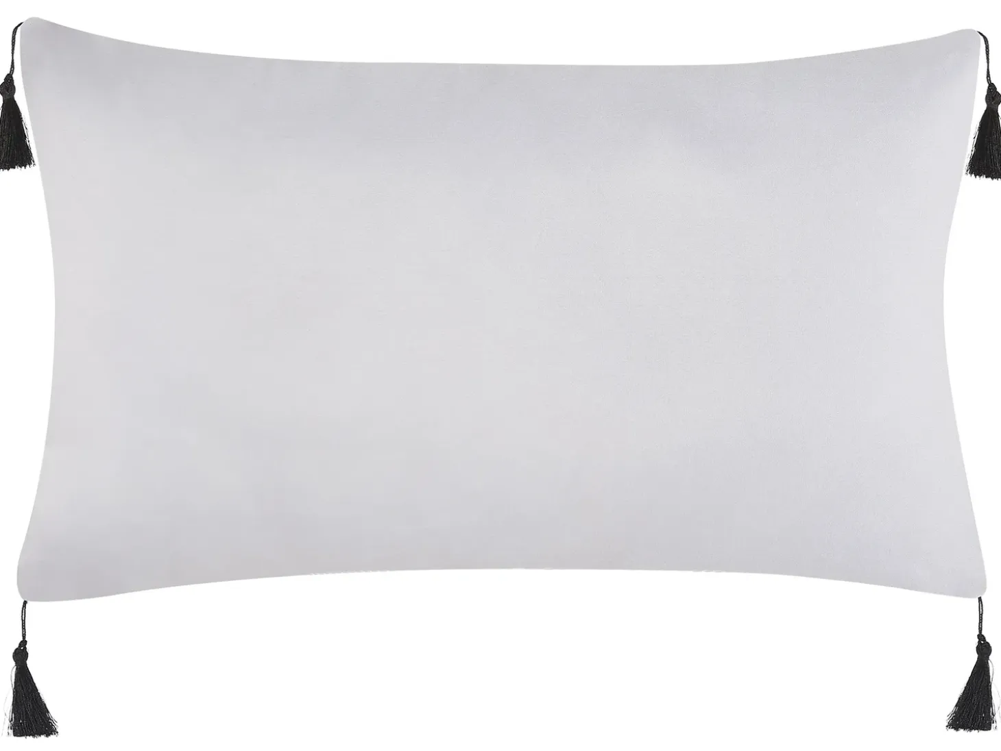 Sæt af 2 pyntepuder LIRIOPE 30 x 50 cm Sort/hvid Geometrisk mønster
