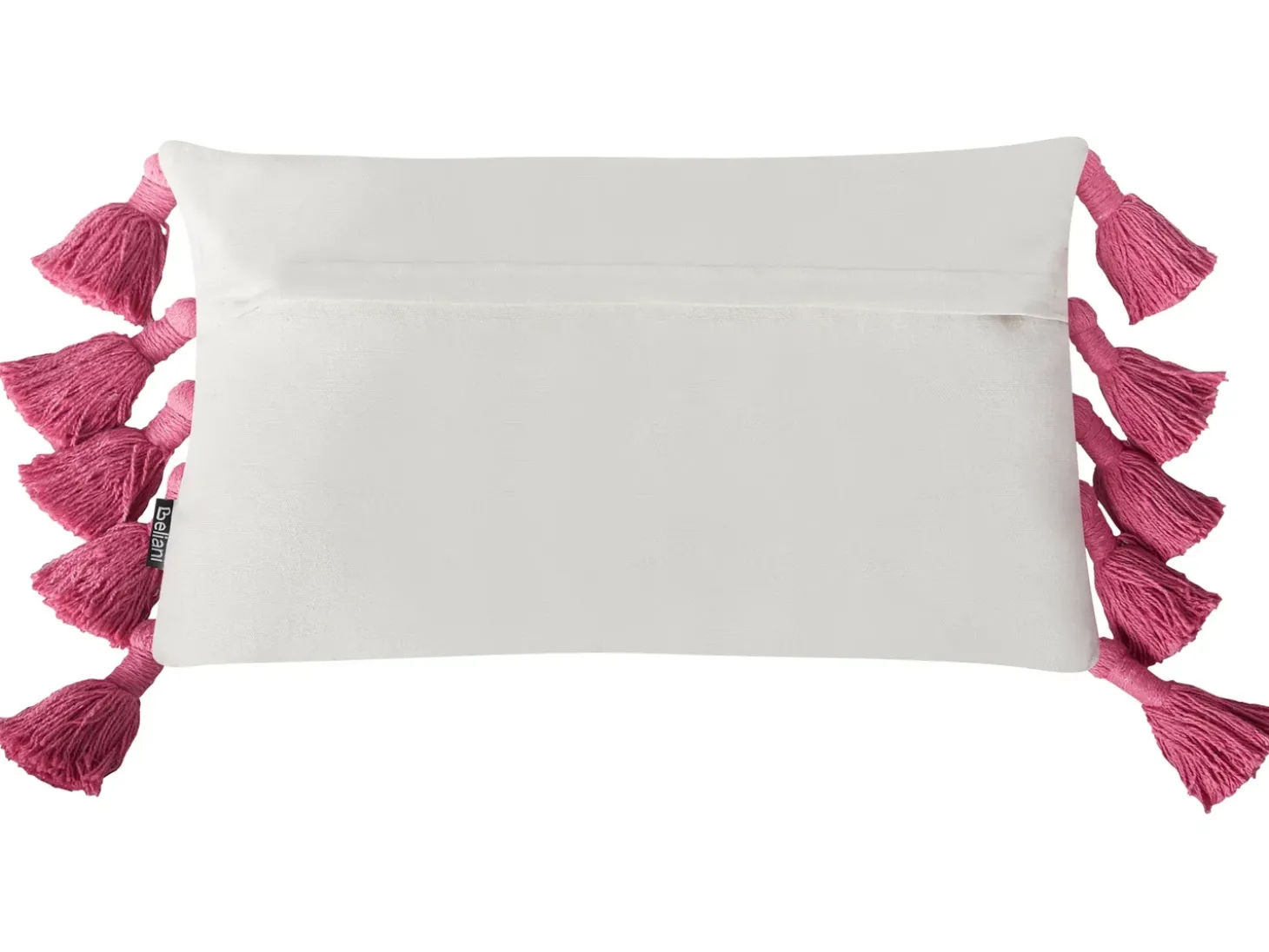 Sæt af 2 pyntepuder LOVELY Bomuld 30 x 50 cm Hvid Lyserød