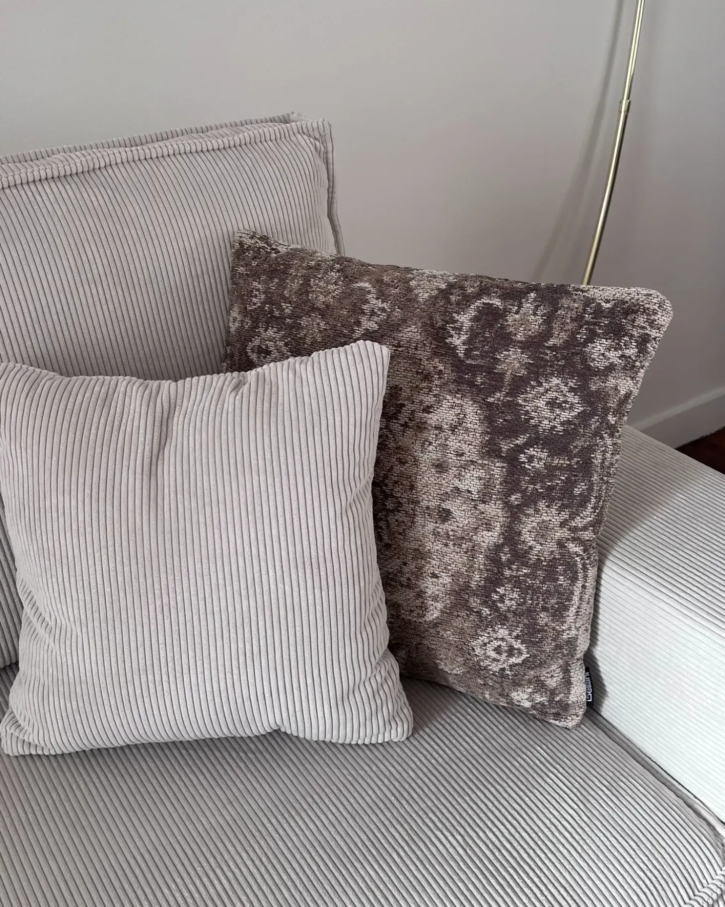 Sæt af 2 pyntepuder MIMISAL Bomuld 45 x 45 cm Brun Orientalsk mønster