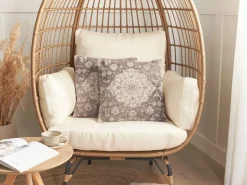 Sæt af 2 pyntepuder MIMISAL Bomuld 45 x 45 cm Brun Orientalsk mønster