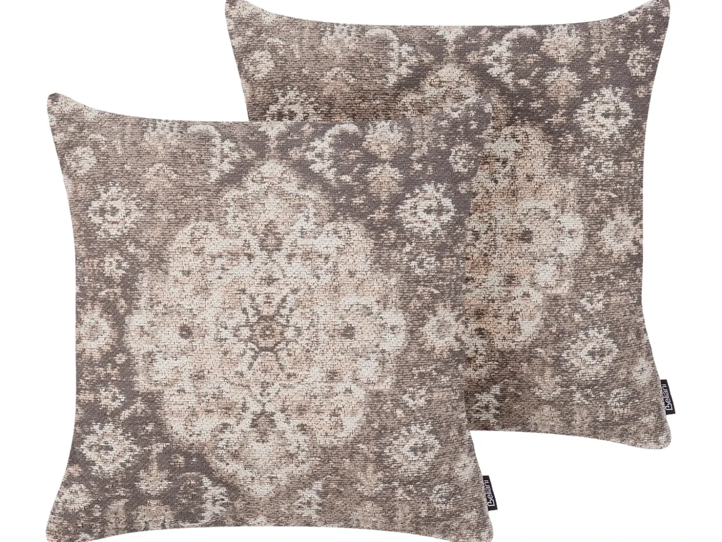 Sæt af 2 pyntepuder MIMISAL Bomuld 45 x 45 cm Brun Orientalsk mønster