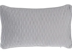 Sæt af 2 pyntepuder MOTARI Velour 30 x 50 cm Grå Geometrisk mønster