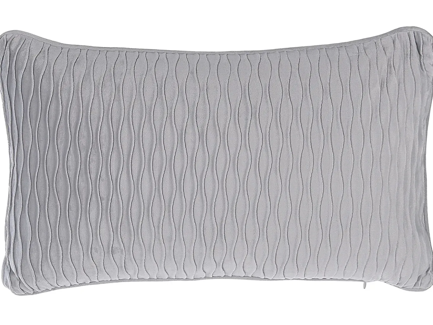 Sæt af 2 pyntepuder MOTARI Velour 30 x 50 cm Grå Geometrisk mønster