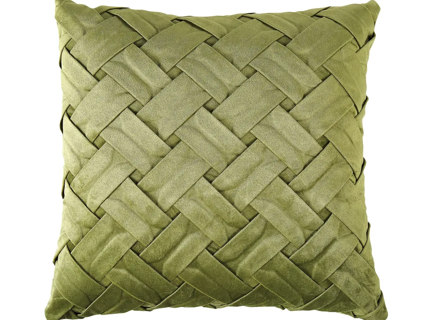 Sæt af 2 pyntepuder NARCISSUS Velour 43 x 43 cm Grøn Geometrisk mønster