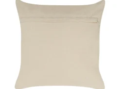 Sæt af 2 pyntepuder OUJDA Bomuld 50 x 50 cm Sølv Geometrisk mønster