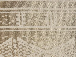 Sæt af 2 pyntepuder OUJDA Bomuld 50 x 50 cm Guld Geometrisk mønster
