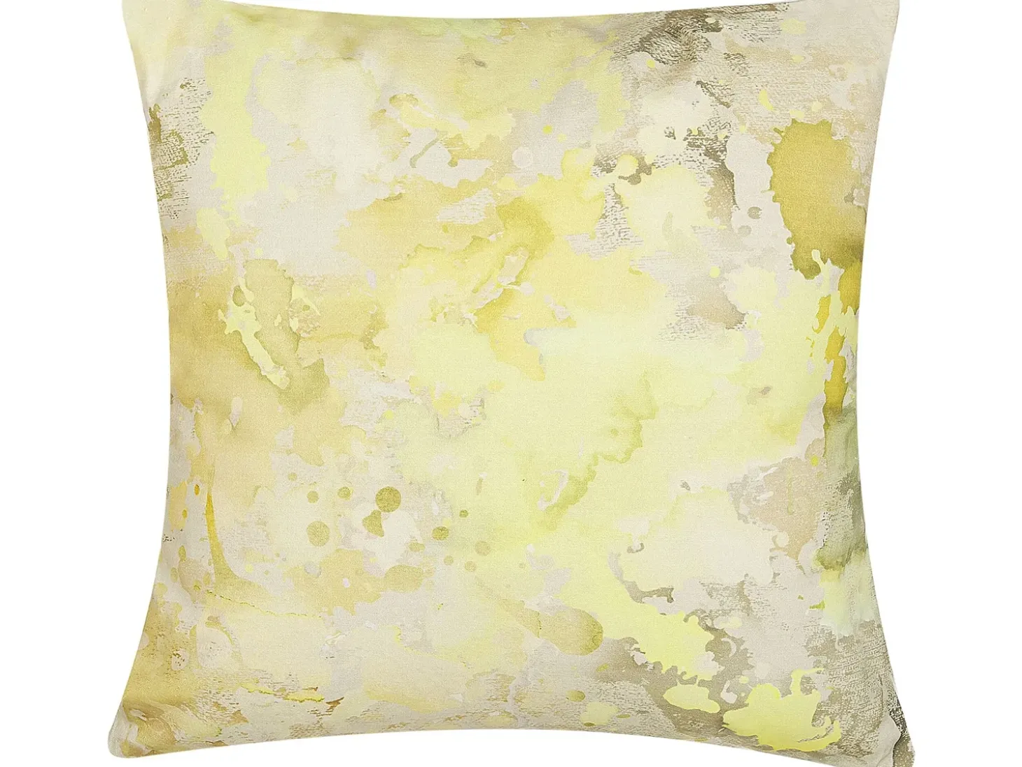 Sæt af 2 pyntepuder PACHIRA Bomuld 45 x 45 cm Gul Abstraktmønster