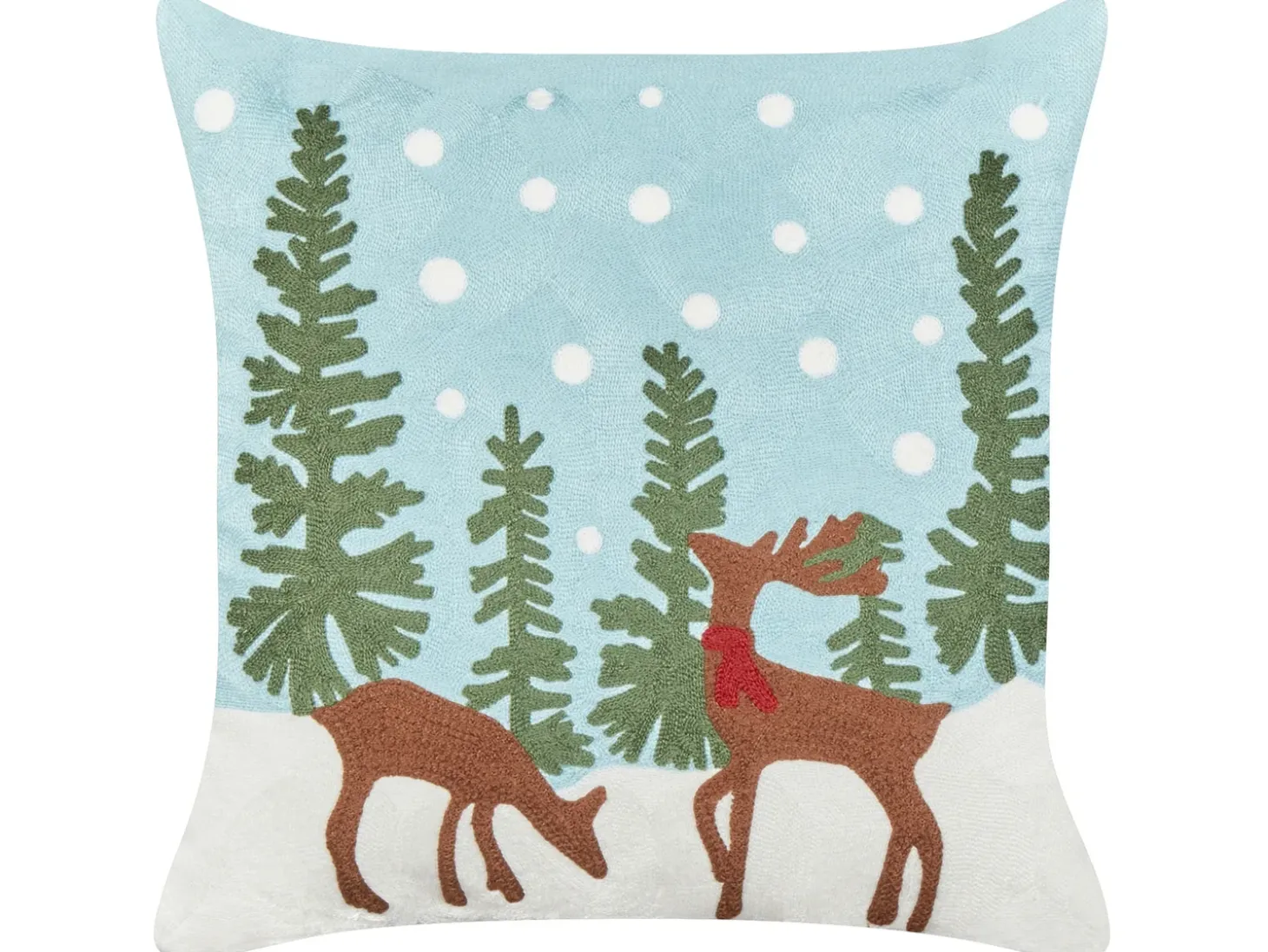 Sæt af 2 pyntepuder PEPPERMINT Bomuld 45 x 45 cm Himmelblå
