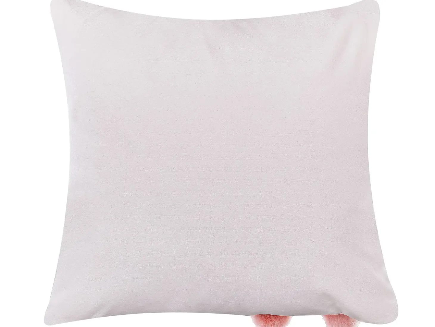 Sæt af 2 pyntepuder PHLOX Bomuld 45 x 45 cm Hvid