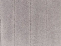 Sæt af 2 pyntepuder PUMILA Kunstig pels 45 x 45 cm Lysegrå Stribet mønster