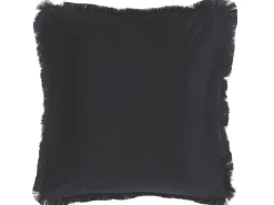 Sæt af 2 pyntepuder RAMTEK Velour 45 x 45 cm Sort Dyremønster