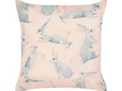 Sæt af 2 pyntepuder RATIBIDA Bomuld 45 x 45 cm Lyserød