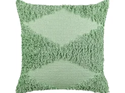 Sæt af 2 pyntepuder RHOEO Bomuld 45 x 45 cm Lysegrøn