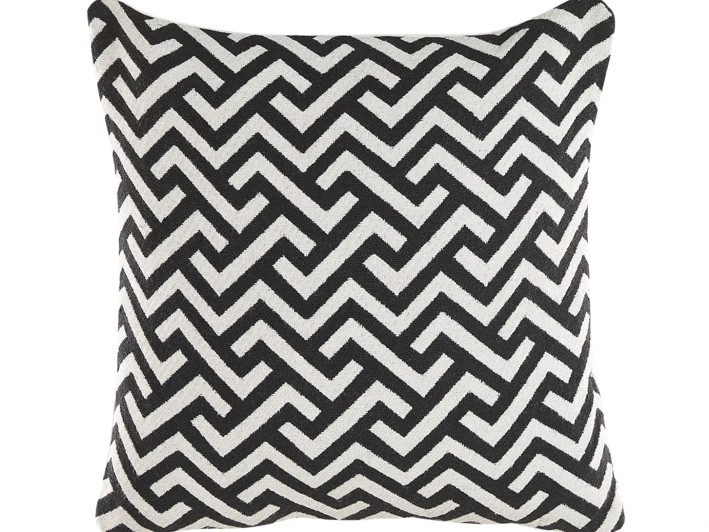 Sæt af 2 pyntepuder SALIZAR Bomuld 45 x 45 cm Sort Geometrisk mønster