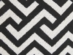 Sæt af 2 pyntepuder SALIZAR Bomuld 45 x 45 cm Sort Geometrisk mønster