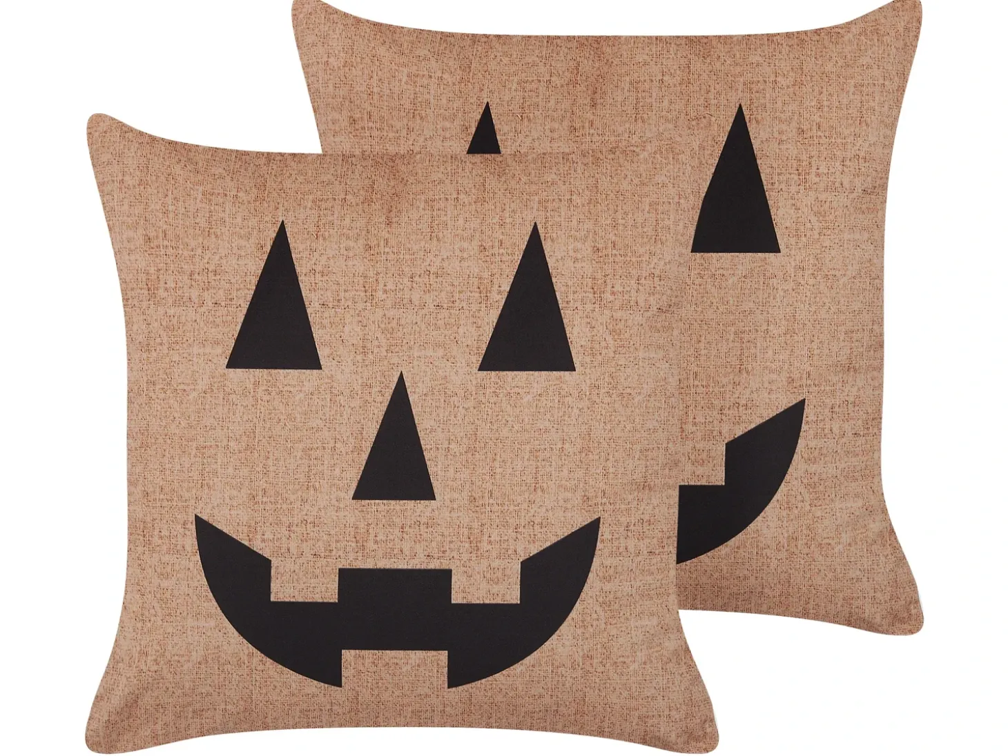 Sæt af 2 pyntepuder SEBES Velour 45 x 45 cm Beige Abstraktmønster