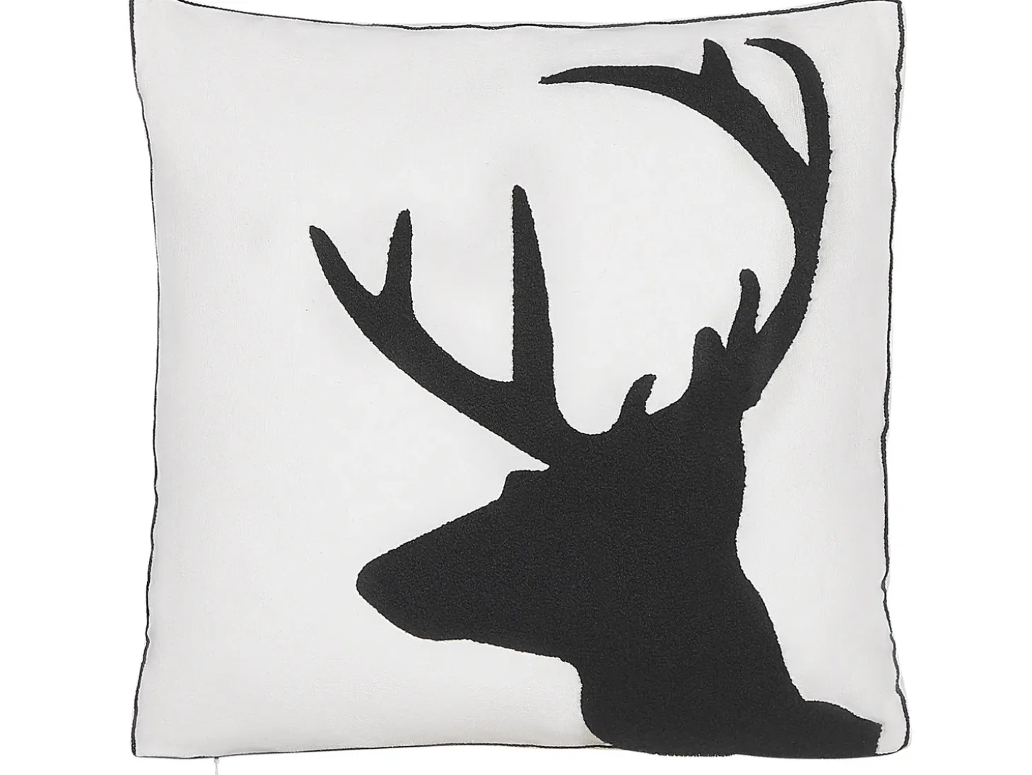 Sæt af 2 pyntepuder SHADRACK Bomuld 45 x 45 cm Hvid Julemønster