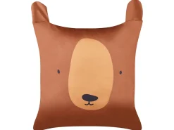 Sæt af 2 pyntepuder TEDDYBEAR Bomuld 45 x 45 cm Brun