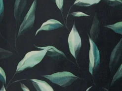 Sæt af 2 pyntepuder TOADFLAX Velour 45 x 45 cm Grøn Sort Plante mønster