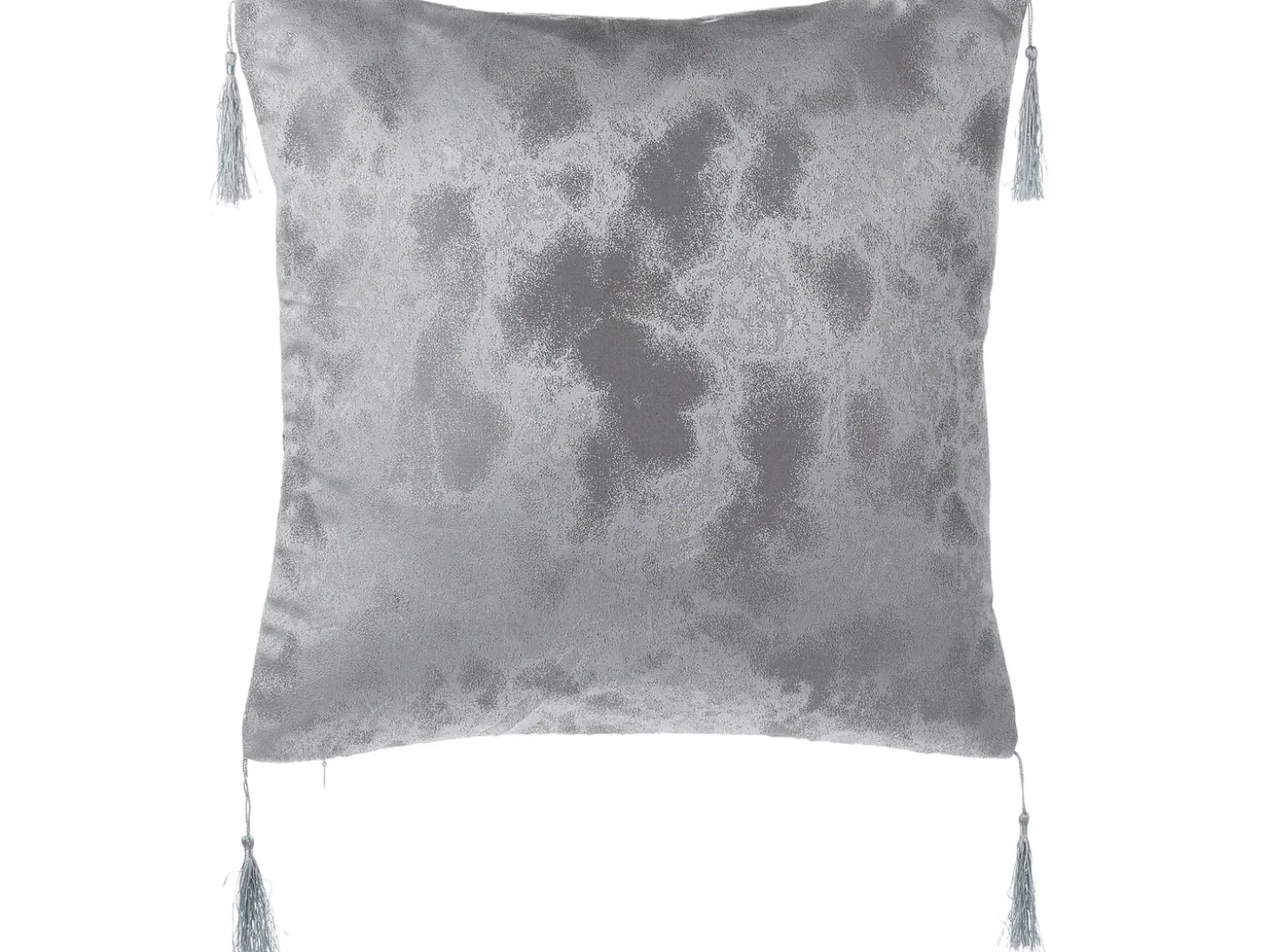 Sæt af 2 pyntepuder YARINA 45 x 45 cm Grå Geometrisk mønster