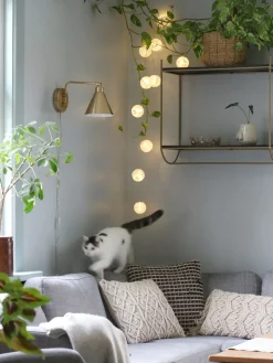 Sæt af 2 pyntepuder YONCALI Bomuld 45 x 45 cm Sort Ternet mønster
