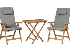 Sæt af 2 ryg-/siddehynder JAVA/AMANTEA PREMIUM 50 x 71 cm Grå melange