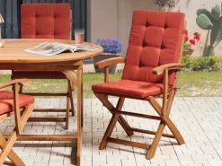 Sæt af 2 ryg-/siddehynder MAUI PREMIUM Rød