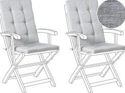 Sæt af 2 ryg-/siddehynder MAUI PREMIUM Grå melange