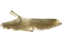 Sæt af 2 smykkeskåle Blad PALENQUE Metal Guld