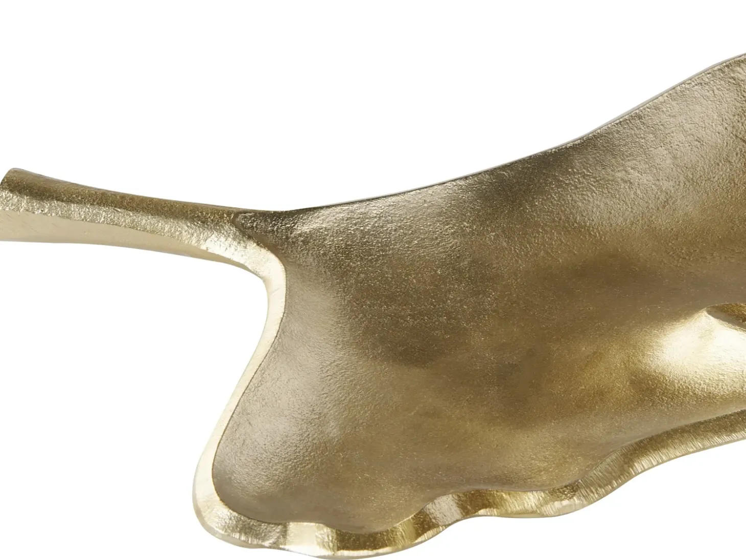 Sæt af 2 smykkeskåle Blad PALENQUE Metal Guld