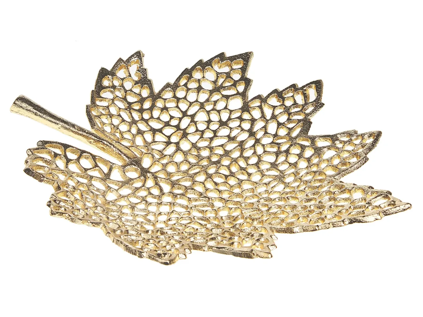 Sæt af 3 smykkeskåle Blad PEMALI Metal Guld