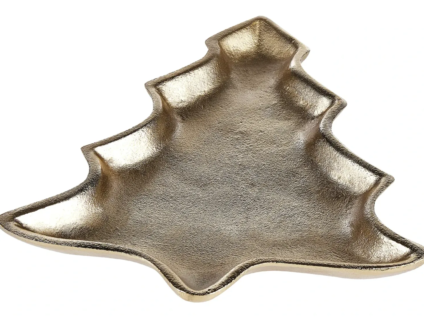 Sæt af 2 smykkeskåle Juletræ DURIAN Metal Guld