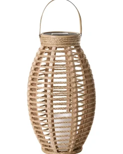 Sæt af 2 Solcelledrevne lanterne SHANGANI 40 cm Naturlig