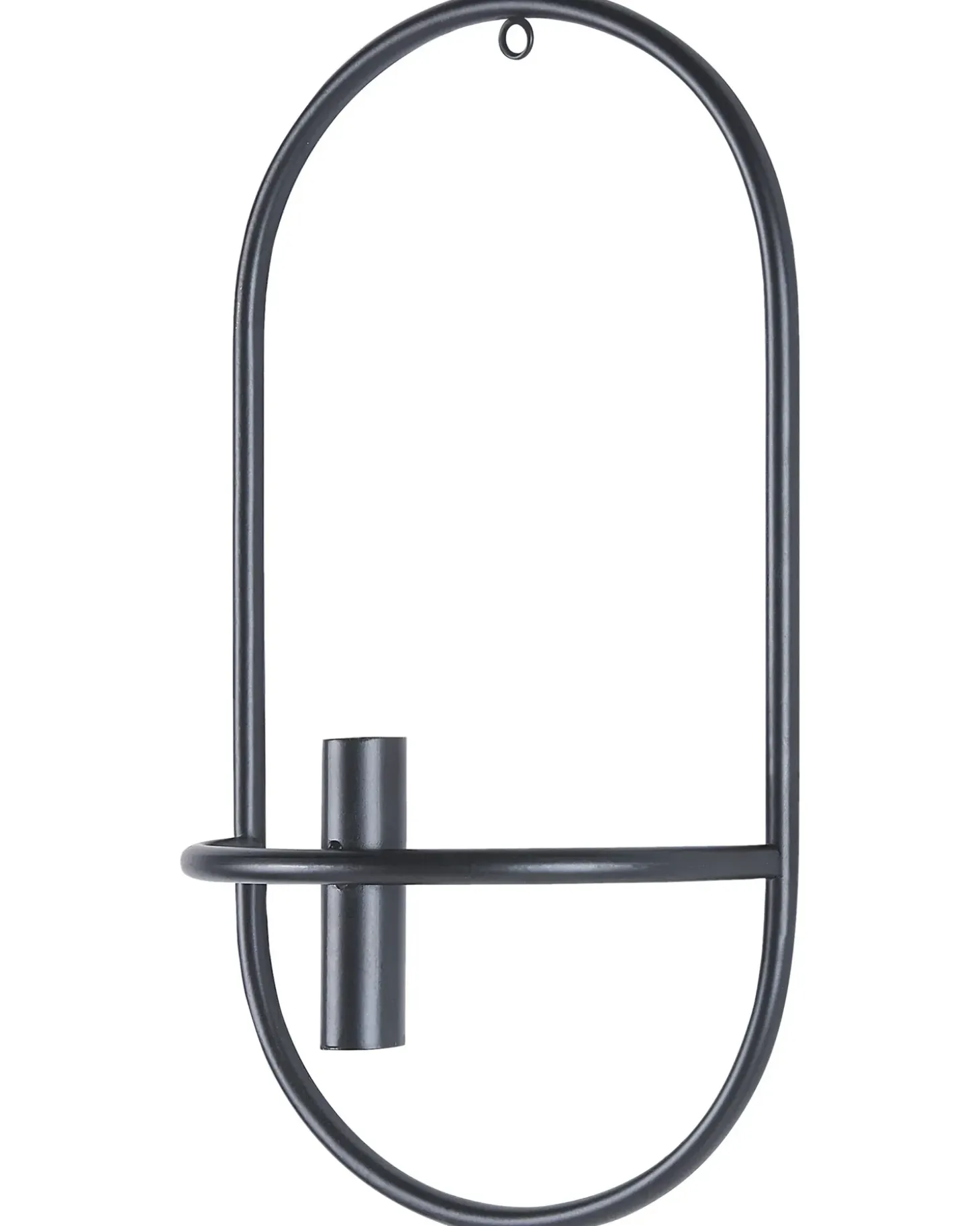 Sæt af 2 væglysestager CAVIANA Metal 38 cm Sort