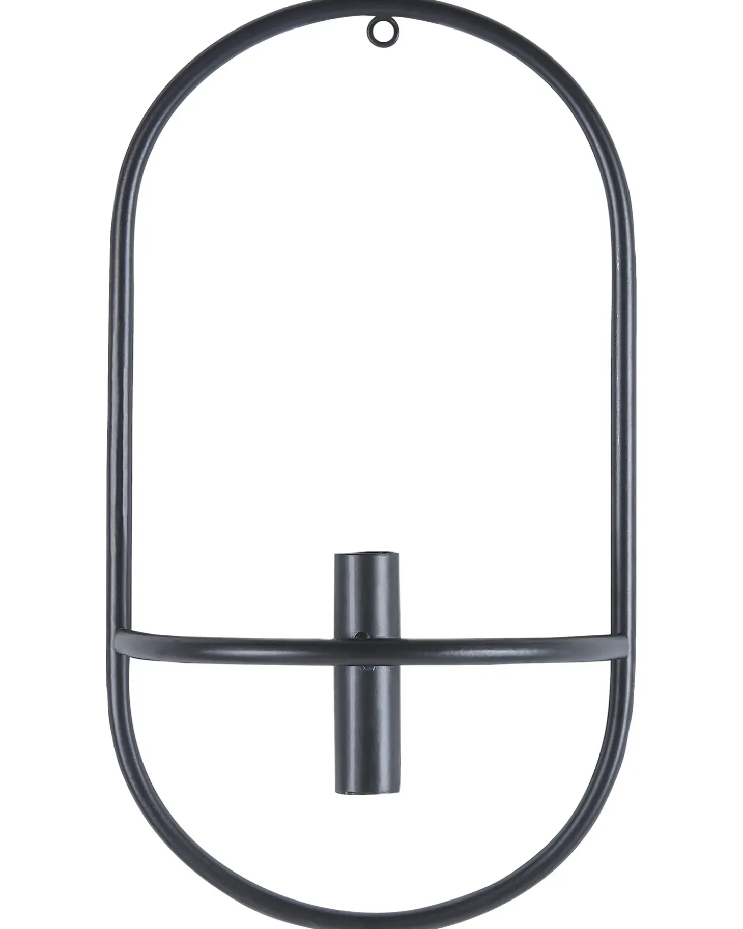 Sæt af 2 væglysestager CAVIANA Metal 38 cm Sort