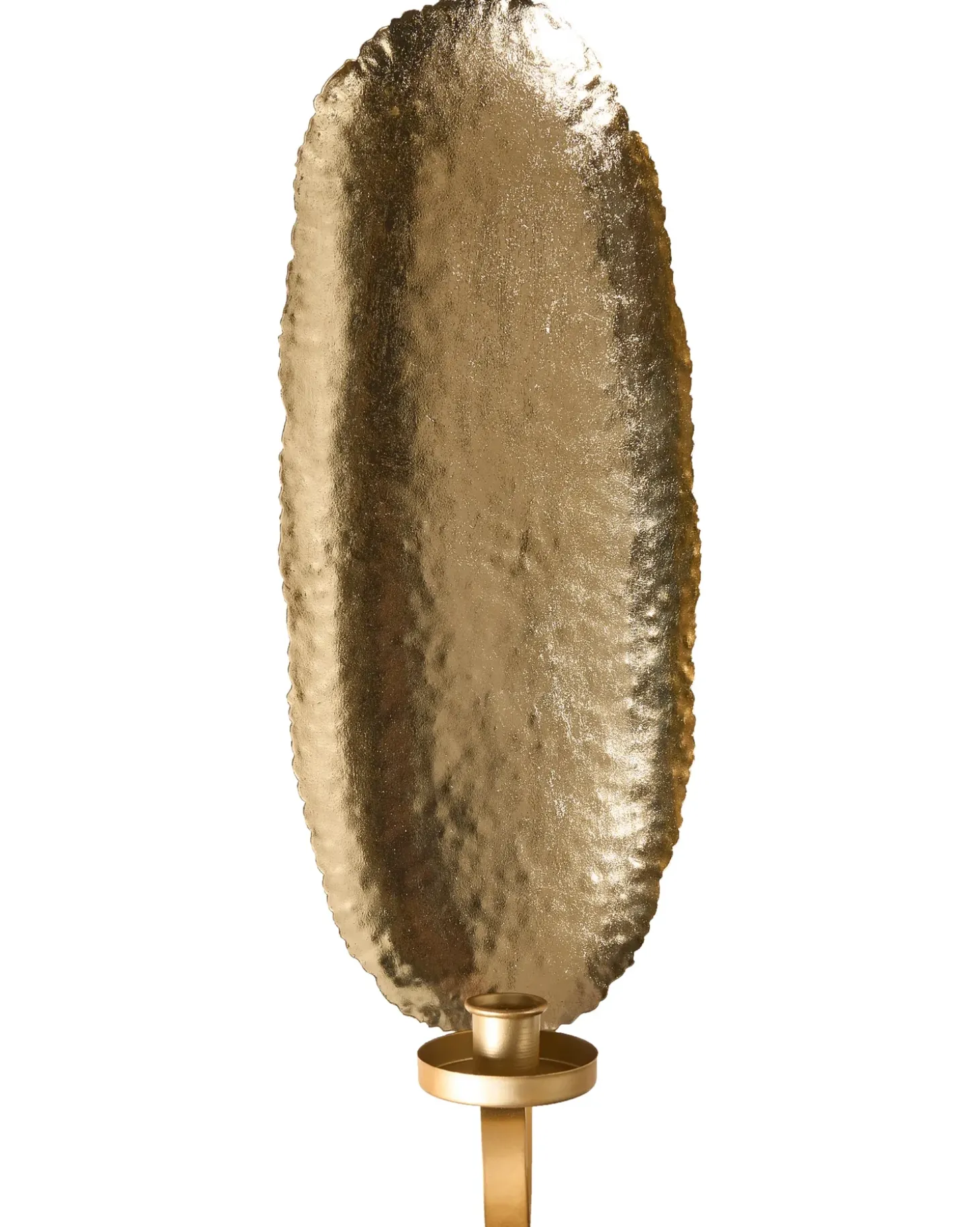 Sæt af 2 væglysestager FEIJO Metal 44 cm Guld