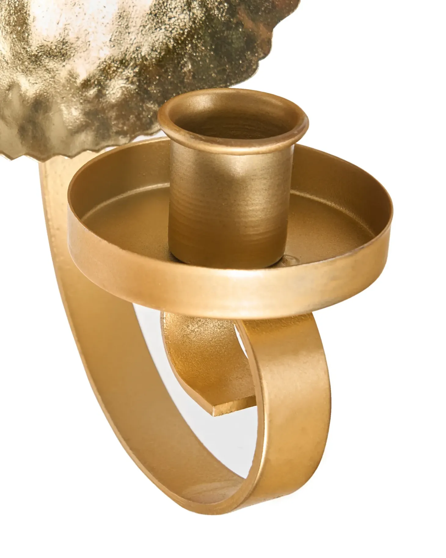 Sæt af 2 væglysestager FEIJO Metal 44 cm Guld