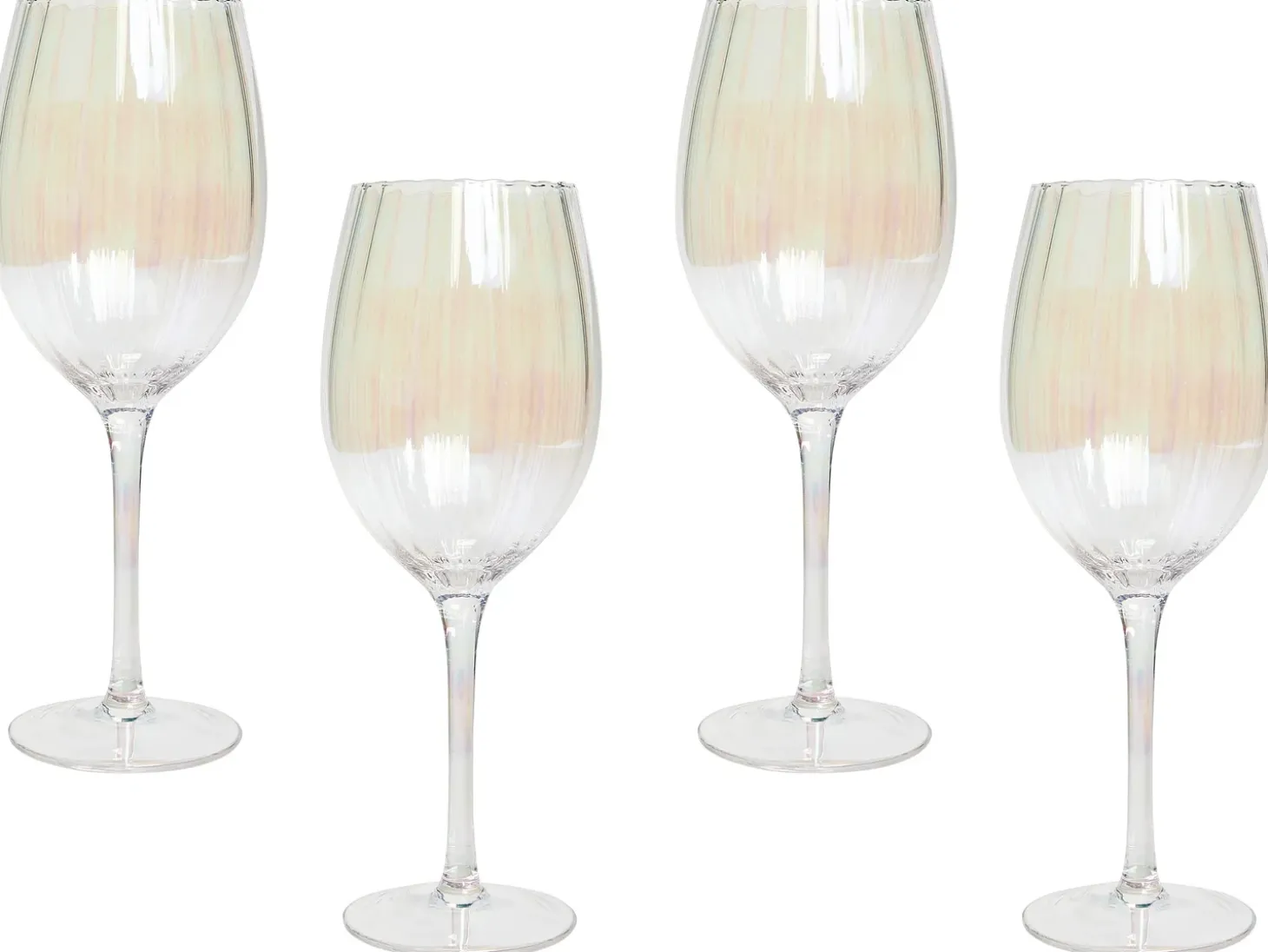 Sæt af 4 vinglas MORGANITE 530 ml Transparent