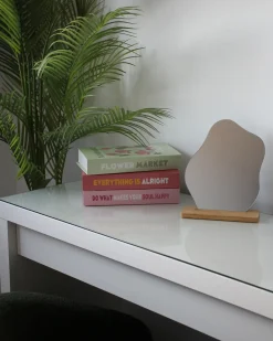 Stående spejl LOZERE 19 cm 22 cm Bambus Lysebrun