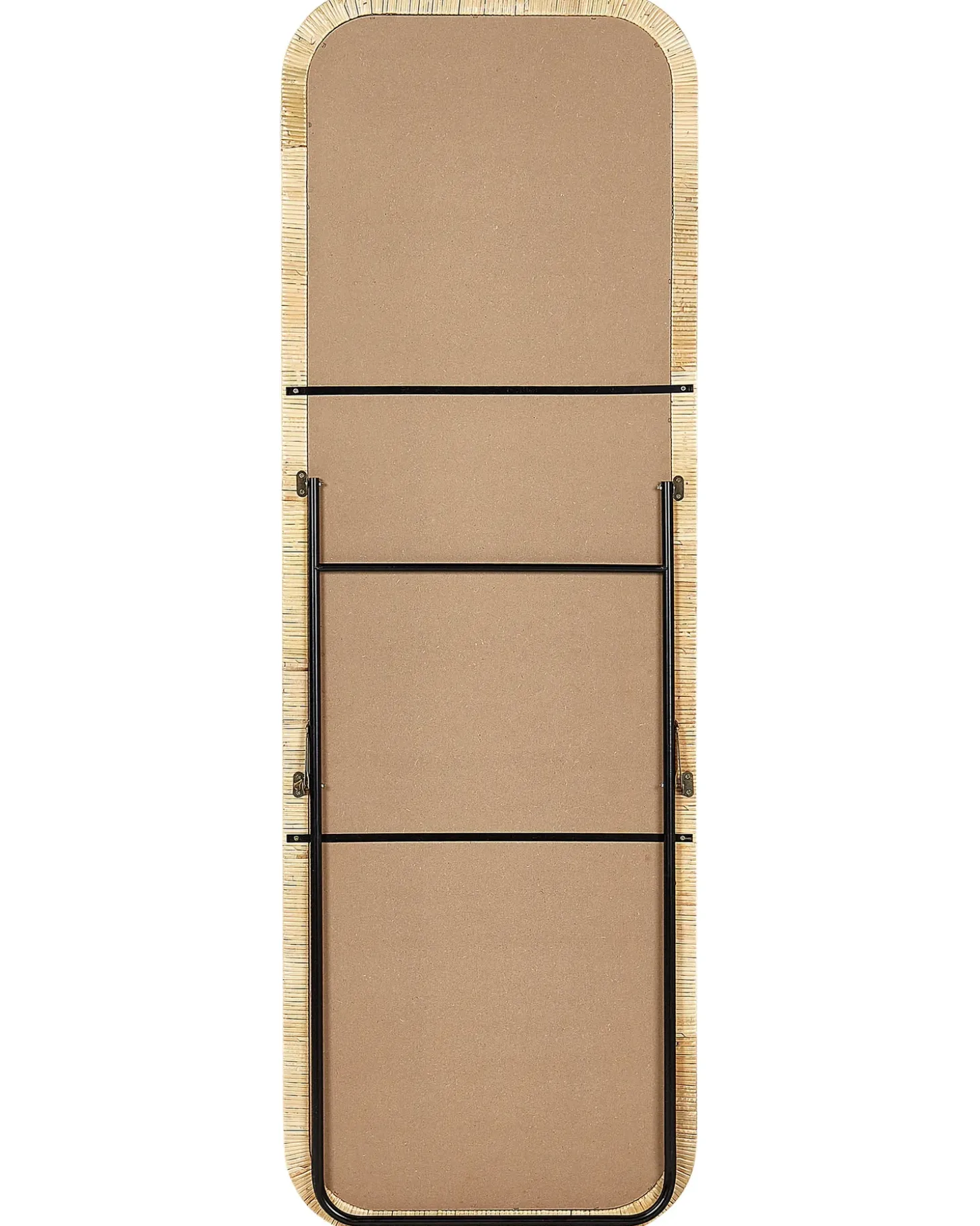 Stående spejl MALANGE 150 cm Rattan Naturlig