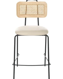 Sæt med 2 barstole ADELANTO Lys Beige